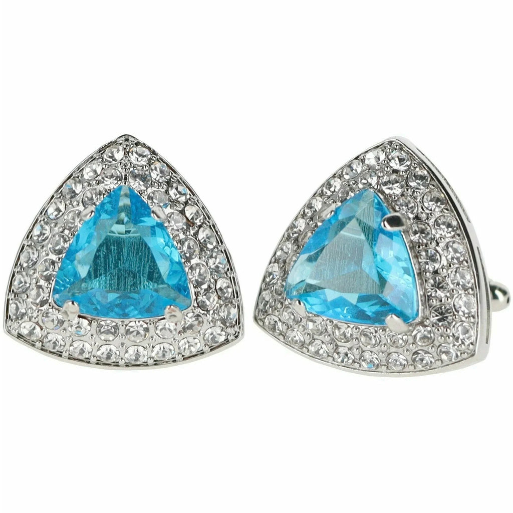 Crystal Diamond Set Cufflinks R7111