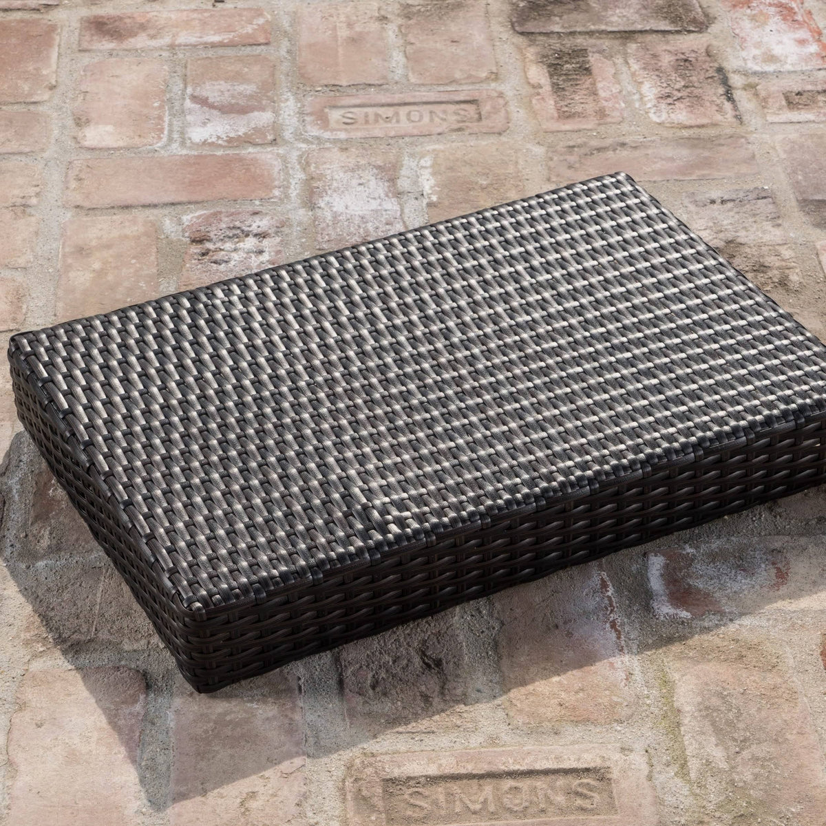 Gray 3-Piece Outdoor Wicker Chaise Lounge Set N34273