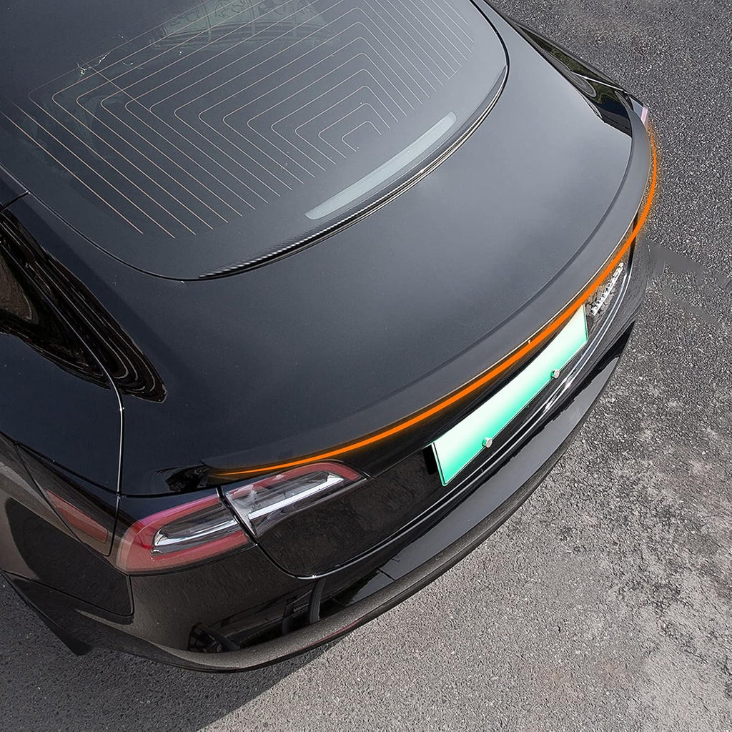Matte Black Rear Spoiler Trunk Lip Kit for Tesla Model 3 U48200