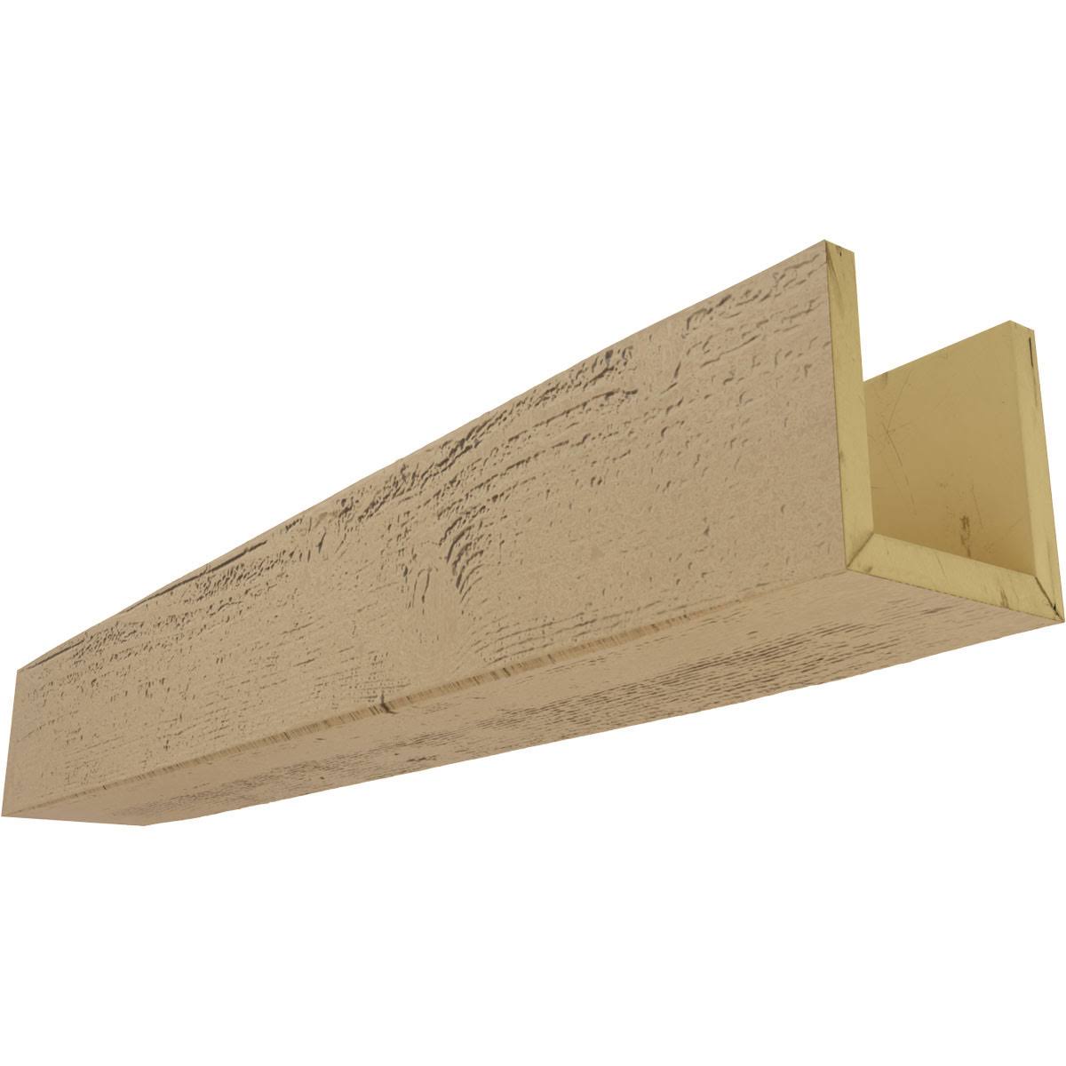 6x22W x 8x22H x 12&L 3-Sided Rough Sawn Faux Wood Ceiling Beam R603