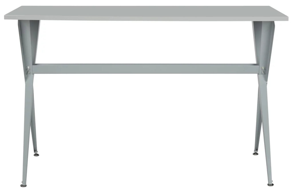Grey Cross Leg Writing Desk O836