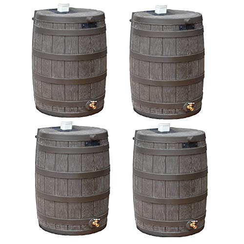 50 Gallon Green Rain Barrel (3 Pack) U96003
