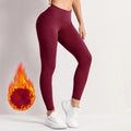 High Waisted Wool Lined Pants With Pockets X946
