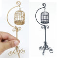 Miniature Metal Bird Cage Dollhouse Decoration C708142
