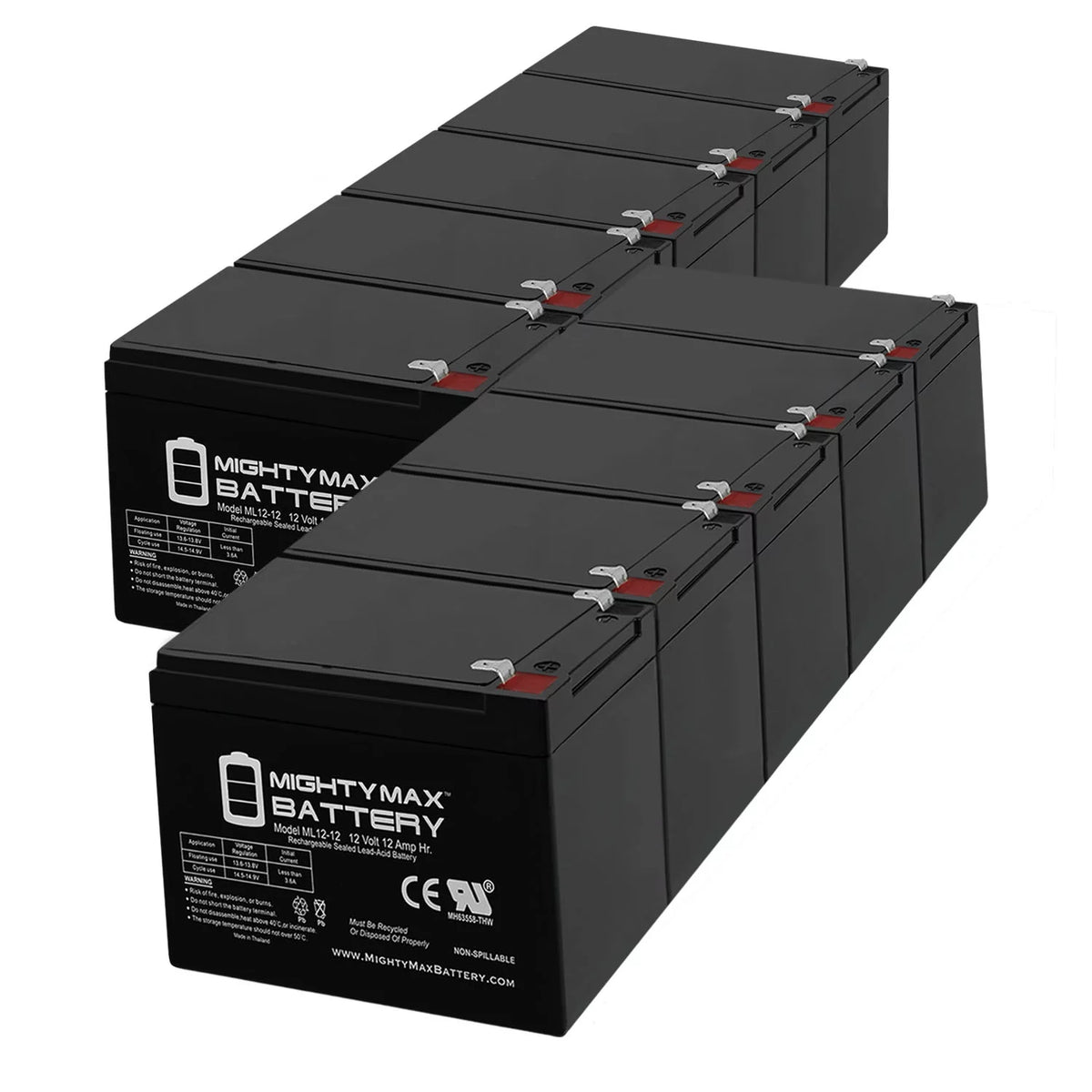 12V 12AH Replacement Battery K248643