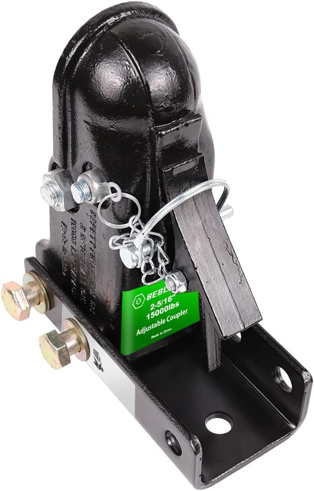 Adjustable Cast Trailer Coupler 15000lbs with Channel and Fasteners Z57007