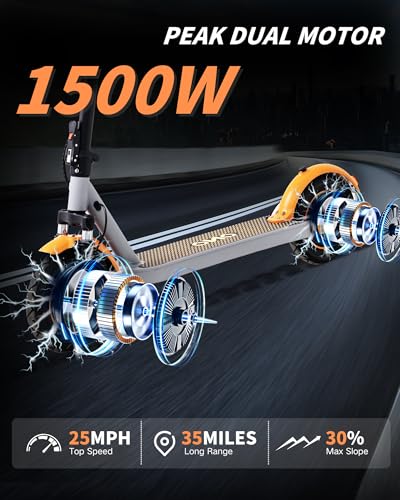 500W Peak Motor Folding Electric Scooter with Dual Suspension Z882