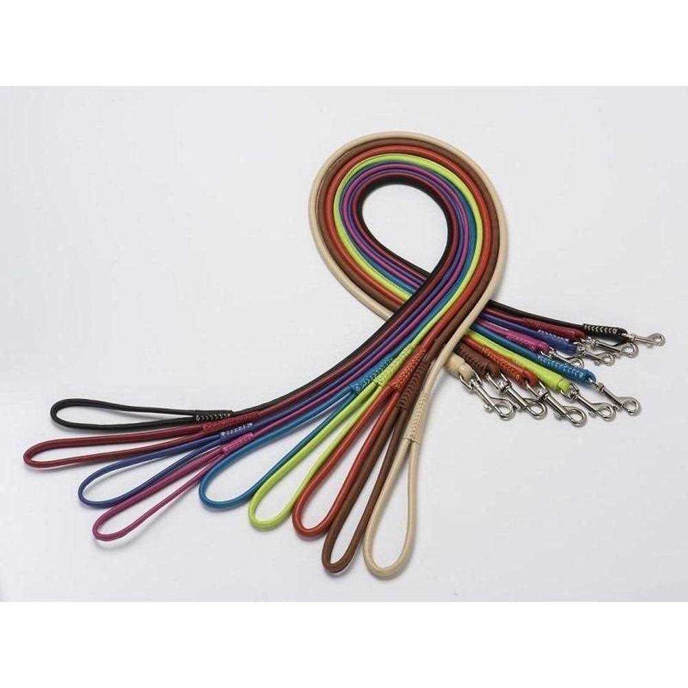 Soft Leather Round Leash F3775