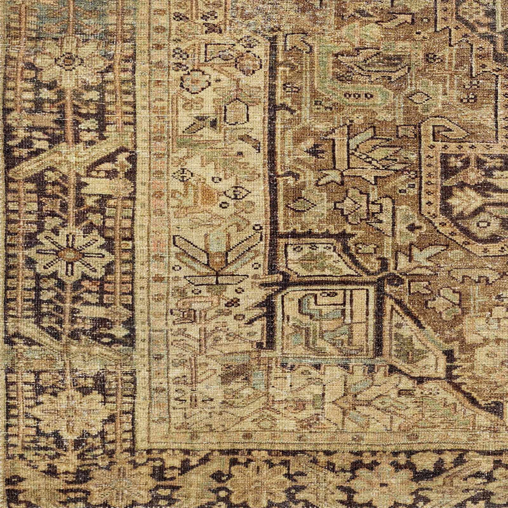 Machine Washable Area Rug - Brown, Green - 7'10" x 10'2" U360