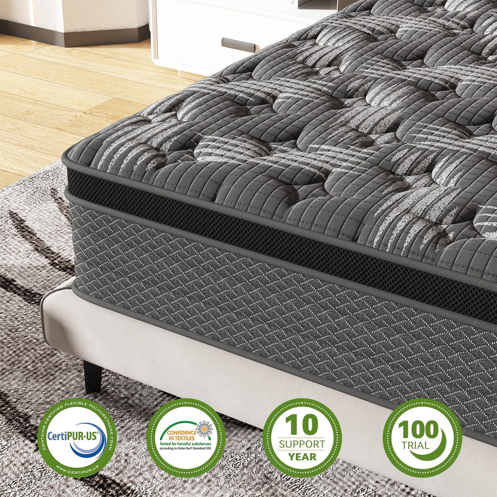 CertiPUR-US Certified Memory Foam Pocket Spring Hybrid Mattress V19517