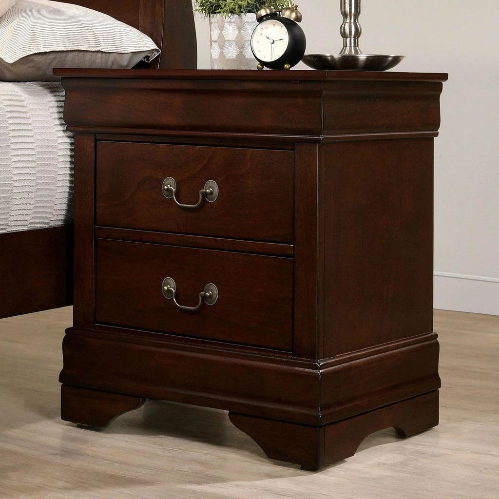 Cherry Solid Wood 5pcs Bedroom Set U725