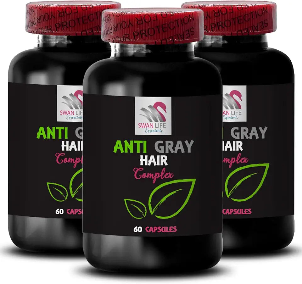 Anti Gray Hair Pills 3 Bottles 180 Capsules M83338