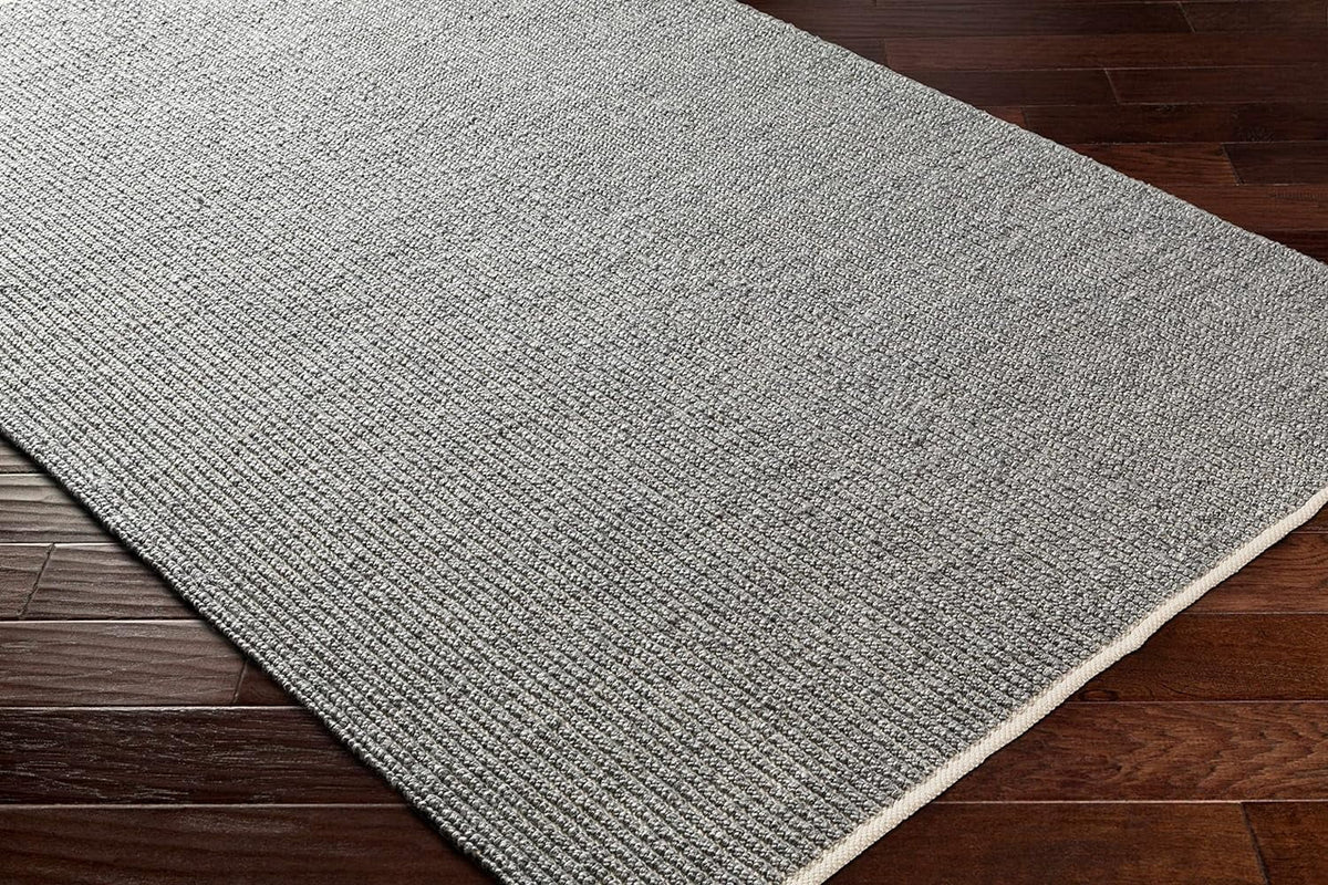 Gray Black 5' X 7'6" Area Rug Y213