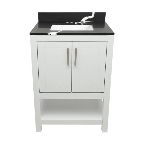 Espresso 31x22 Bath Vanity with Quartz Top D952251