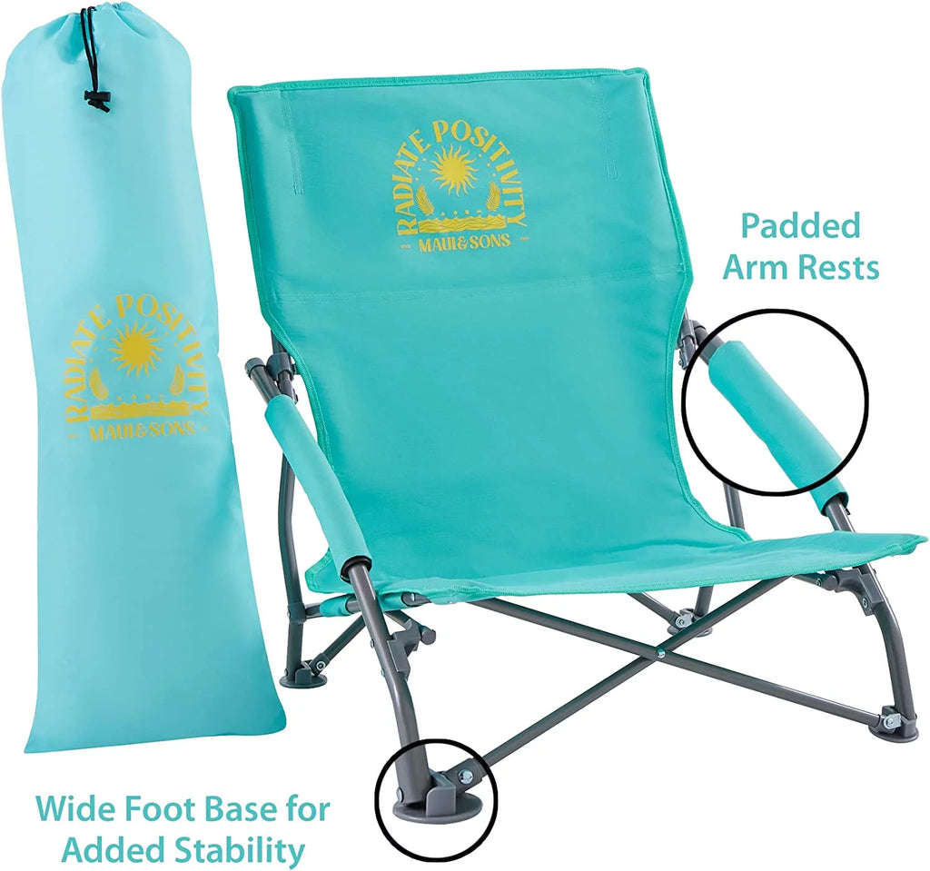 Sling Back Bag Beach Camping Picnic Chair L7915