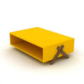 Walnut & Yellow Coffee Table P4844