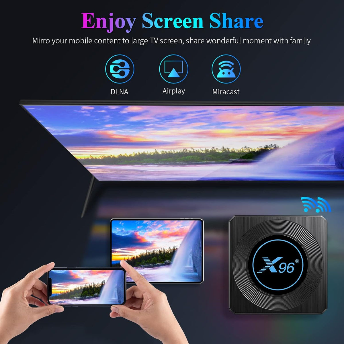 Android TV Box 11.0 4GB 64GB with Ethernet 1000M LAN Bluetooth 4.2 S68077