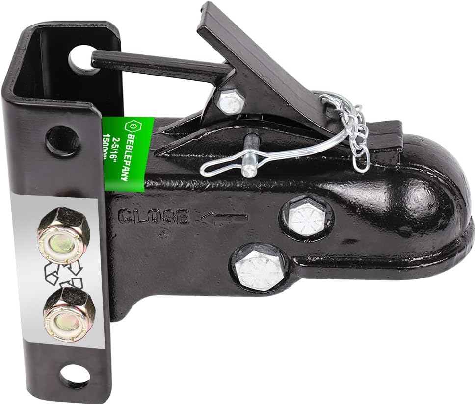 Adjustable Cast Trailer Coupler 15000lbs with Channel and Fasteners Z57007
