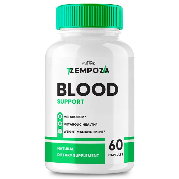 Blood Formula Supplement Capsules with Vitamin C, Zinc, Cinnamon Powder, 60 Capsules V65688