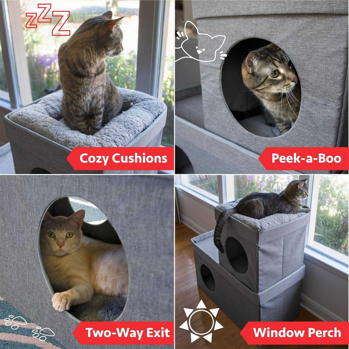 Stackable Cat Condo H842