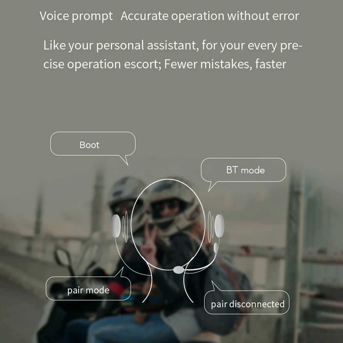 Motorcycle Helmet BT Headset Waterproof Communication System X501