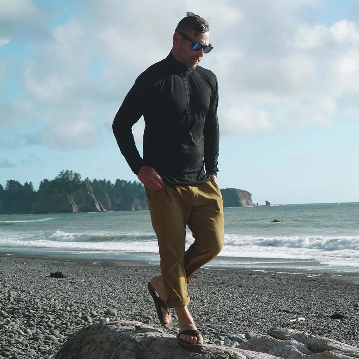 Men's Wool 1/4 Zip Y566