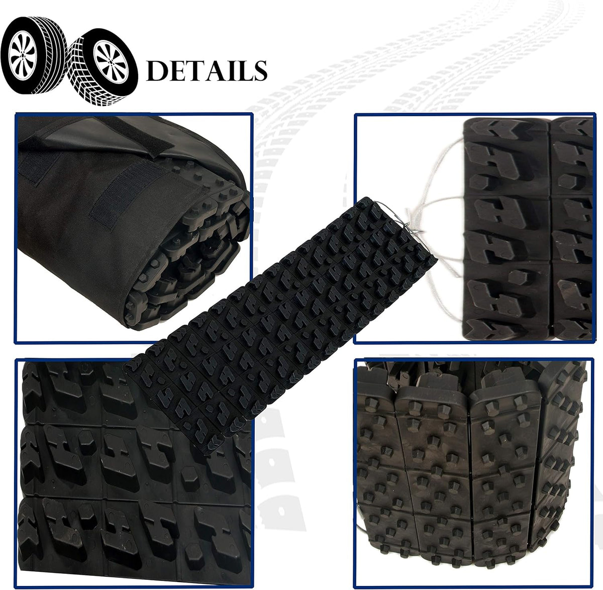 Tire Traction Mat, 39.3 Inch, Pack of 2 L7189