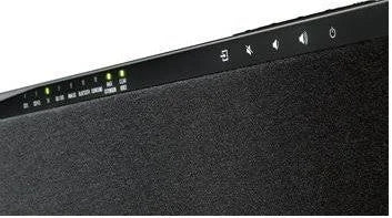 Black Bluetooth Soundbar with Dual Built-in Subwoofers D697366