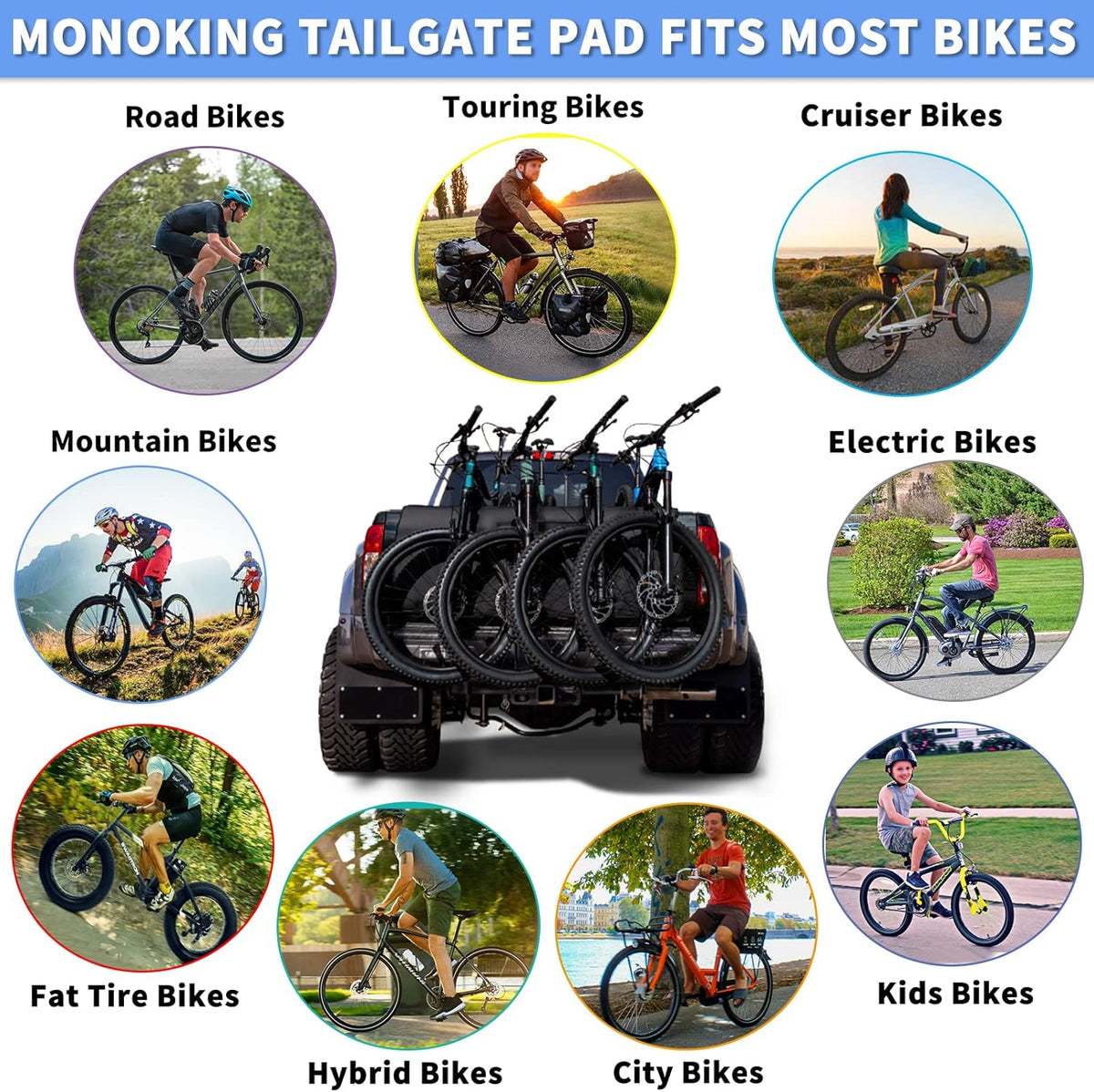 Black 54" Tailgate Bike Pad Pack of 2 O44636