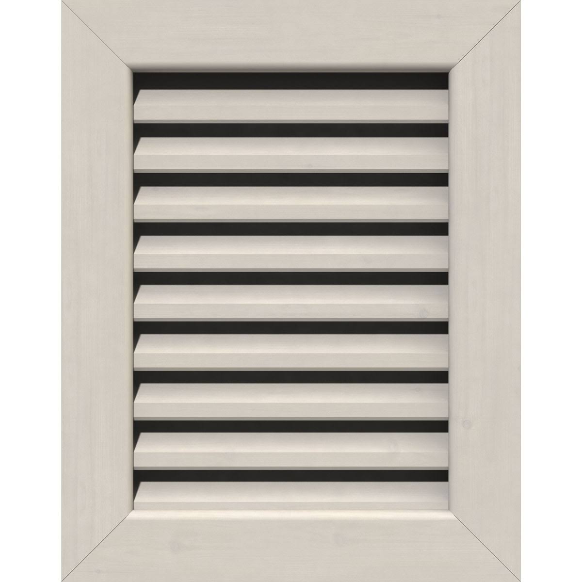 26 inch x 12 inch Vertical Gable Vent Primed Smooth Western Red Cedar L883
