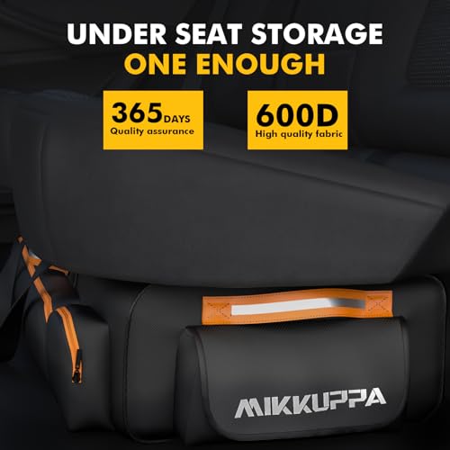 Black Under Seat Storage Bag with 4 Detachable Inner Dividers X578