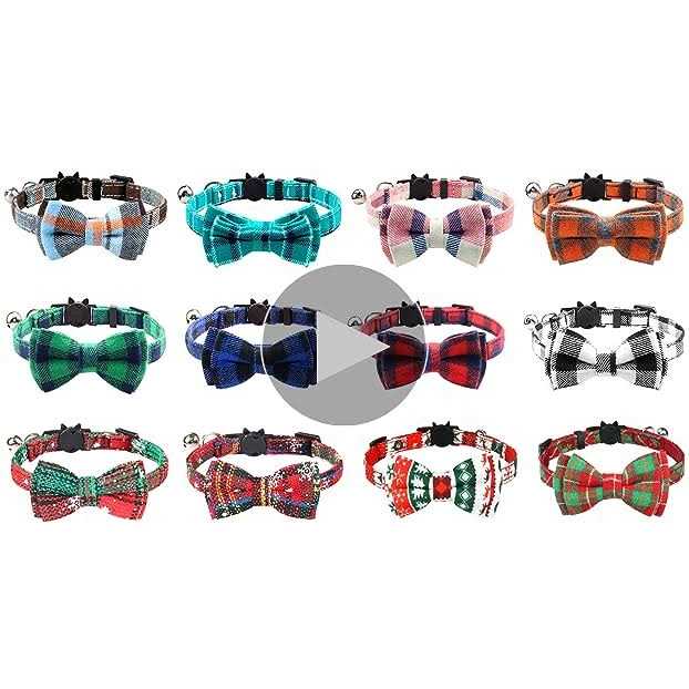 Breakaway Cat Collar with Bow Tie and Bell Z56044