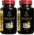 Chia Seed Extract Capsules Omega-3 Fiber Protein 120 Capsules H528