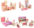 Pink Wooden Dollhouse Furniture Set G59138