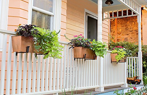 Large Copper Flowerbox Planter S900