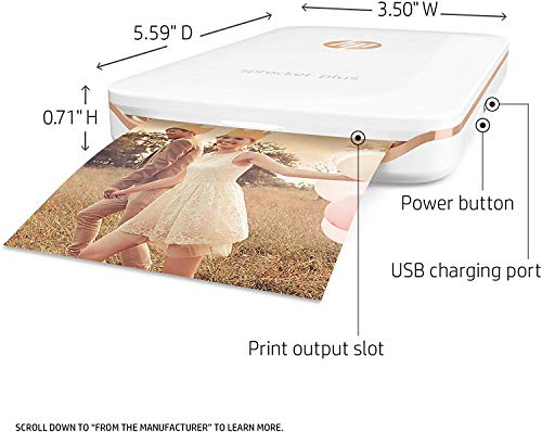 Portable Color Photo Printer 2x3" Black I4646
