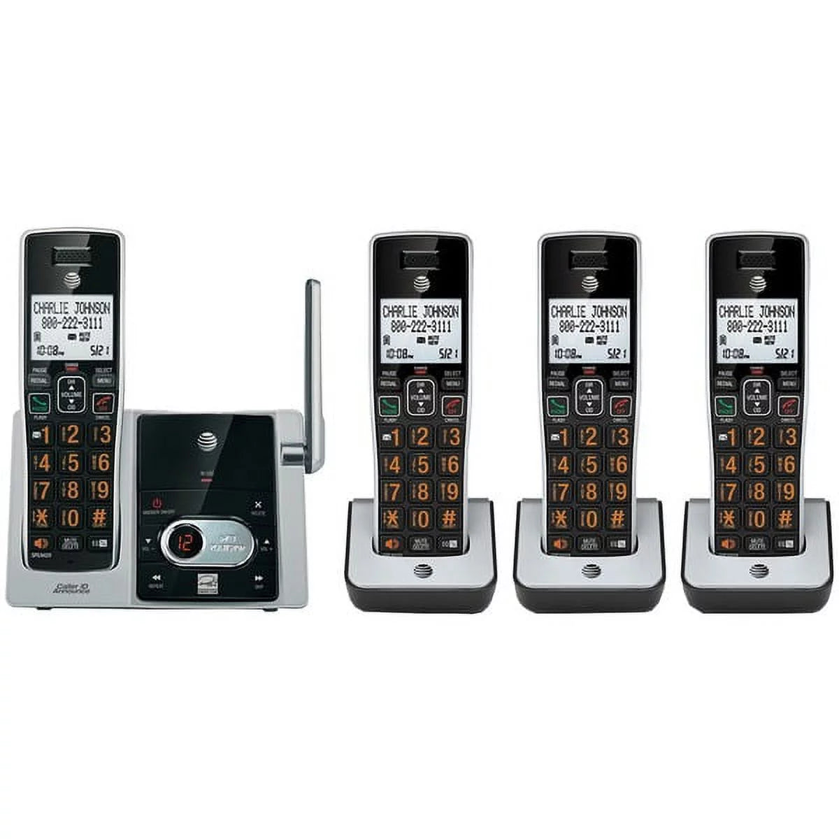 DECT 6.0 Cordless Answering System with Caller ID (4-handset system) W6829