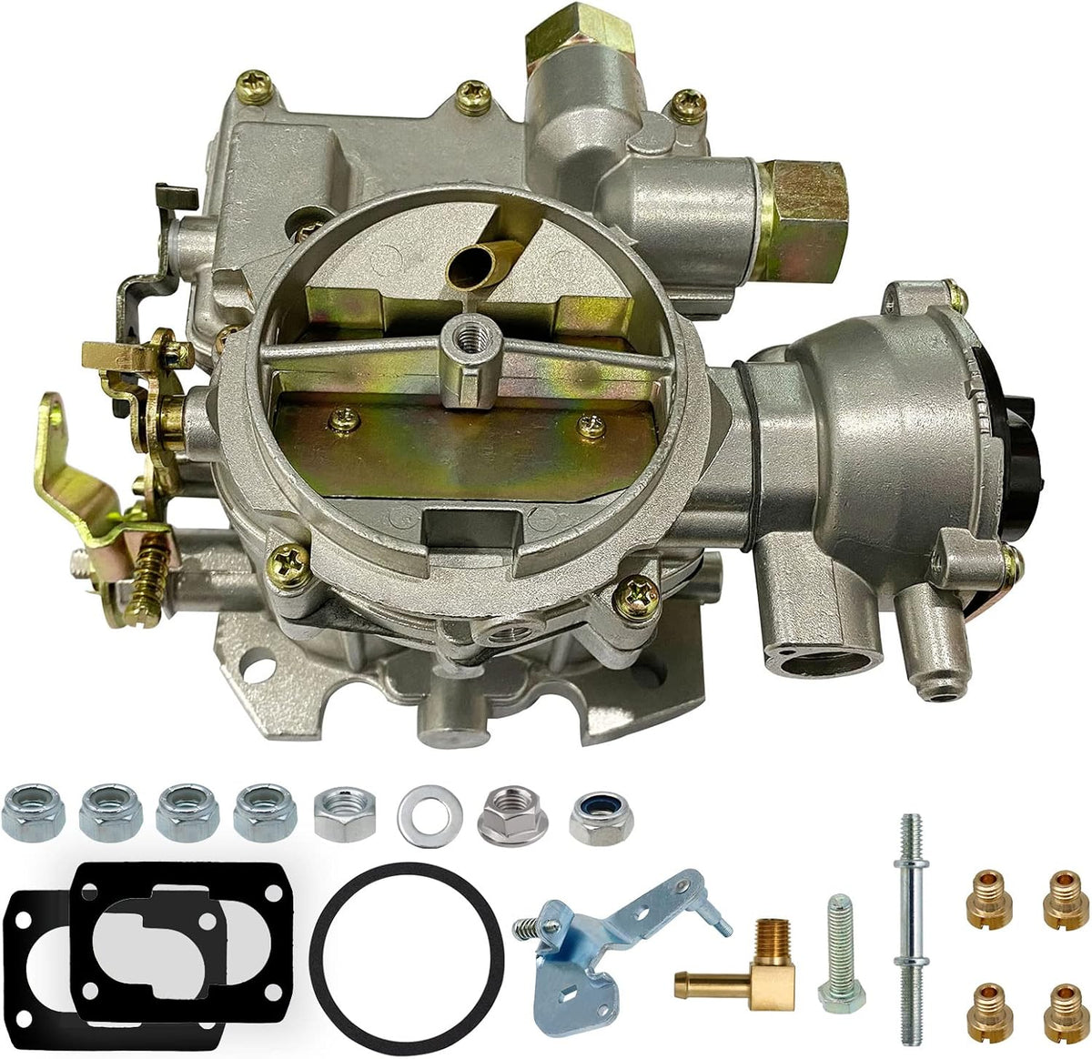 Marine Carburetor 2 Barrel Electric Choke with Jets and Gaskets E3198
