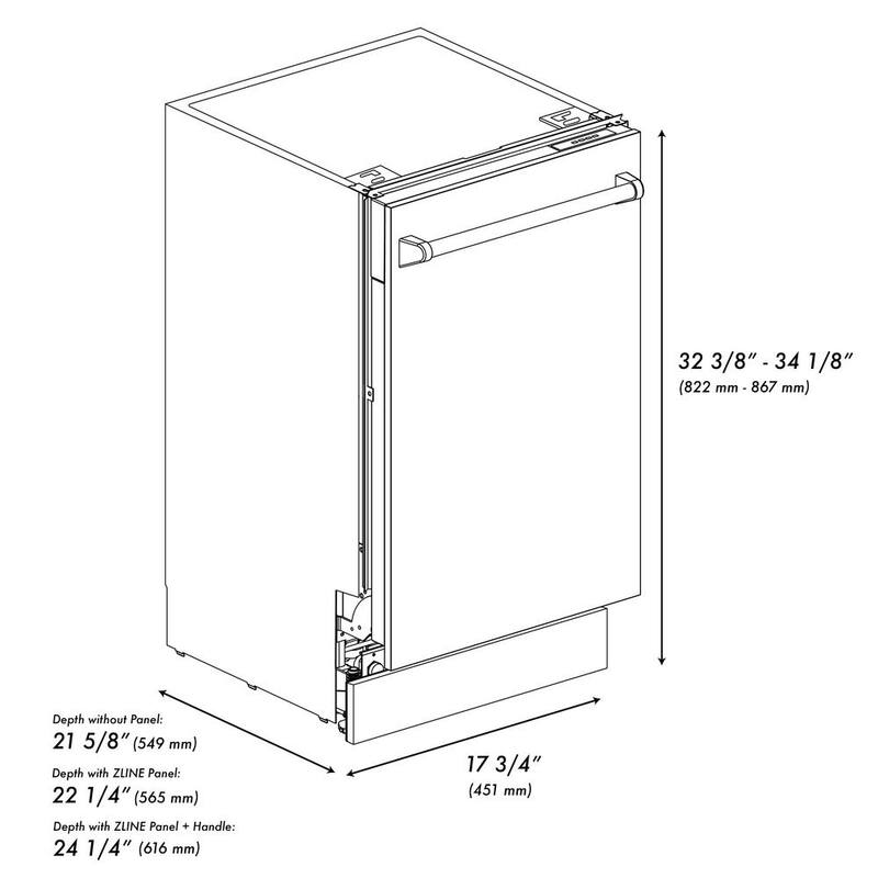 18 in. Top Control Tall Tub Dishwasher with 3rd Rack G2821