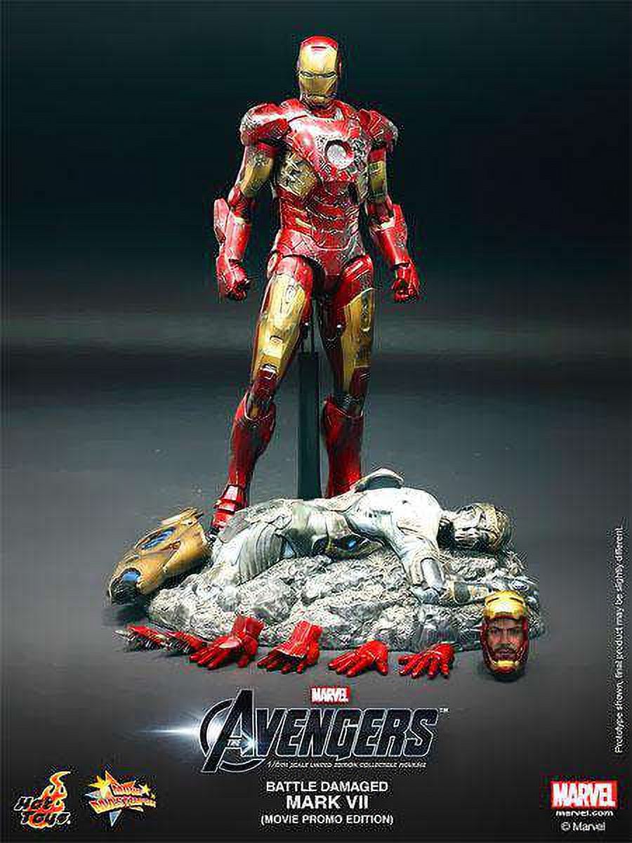 Battle Damaged Iron Man Collectible Figure V2149