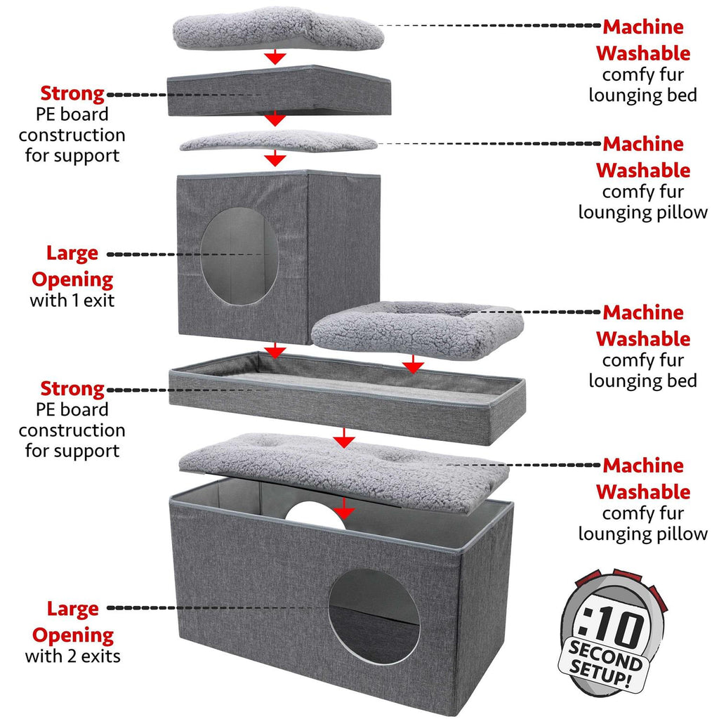 Stackable Cat Condo H842