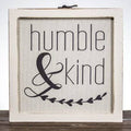 Rustic Wood Framed Inspirational Canvas Sign D233