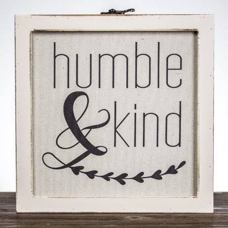Rustic Wood Framed Inspirational Canvas Sign D233