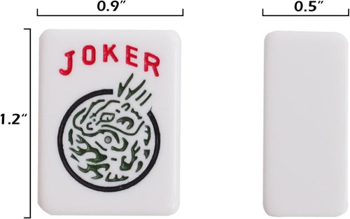 166 White Tiles Mahjong Set with Soft Bag and 4 Racks P37527