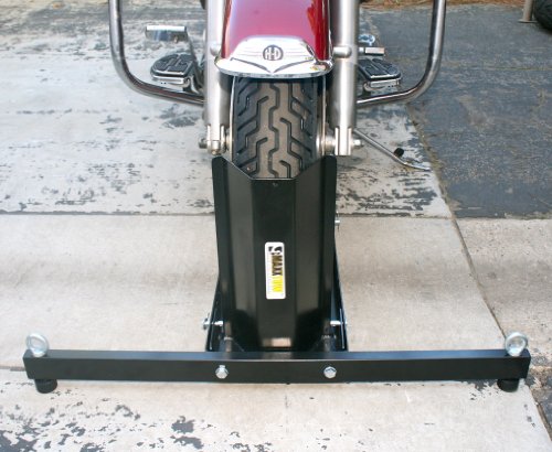 Adjustable Motorcycle Wheel Chock Stand Heavy Duty 1800lb I65623
