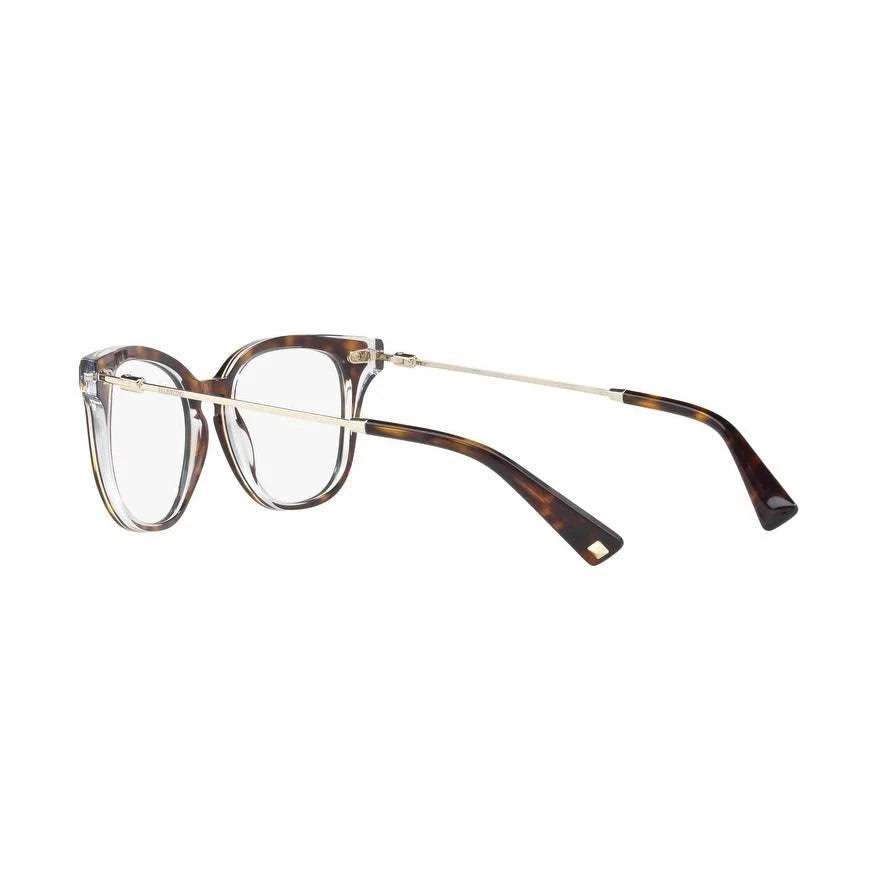 Top Havana on Crystal Eyeglasses I227