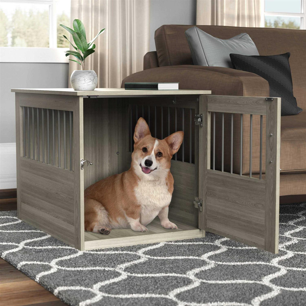 End Table and Pet Crate V115