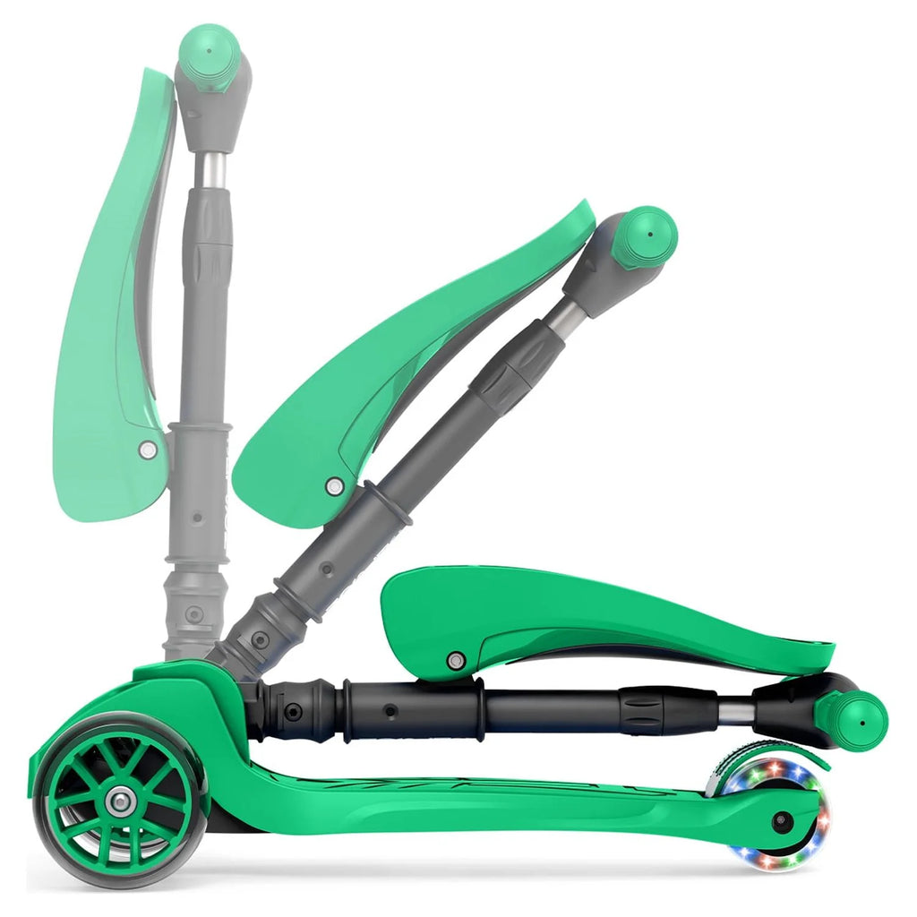 Red LED Light-up Kids Kick Scooter with Seat W37851
