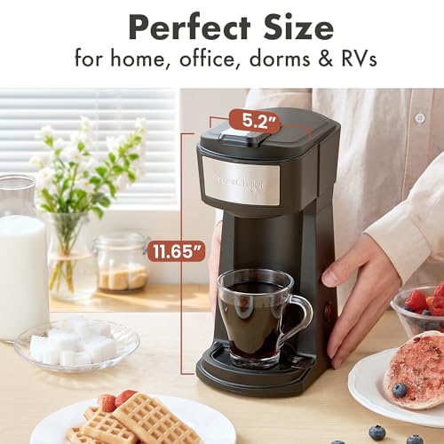 Iced/Hot Coffee Maker, 8, 10 or 12oz Pours, Black/Stainless-Steel Z48883
