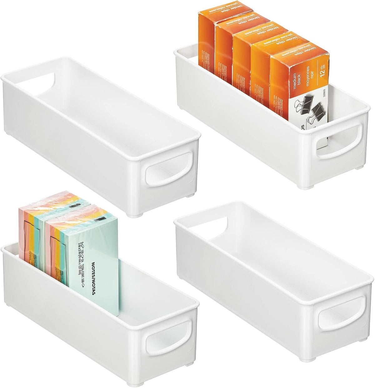 Clear Plastic 4 Pack Storage Bin R308887